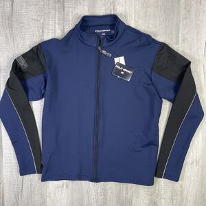 NWT Vintage Polo Sport Ralph Lauren Jacket Womens XL Navy Black Full Zip P